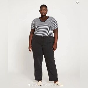 Universal Standard Etta High Rise Straight Leg Jeans